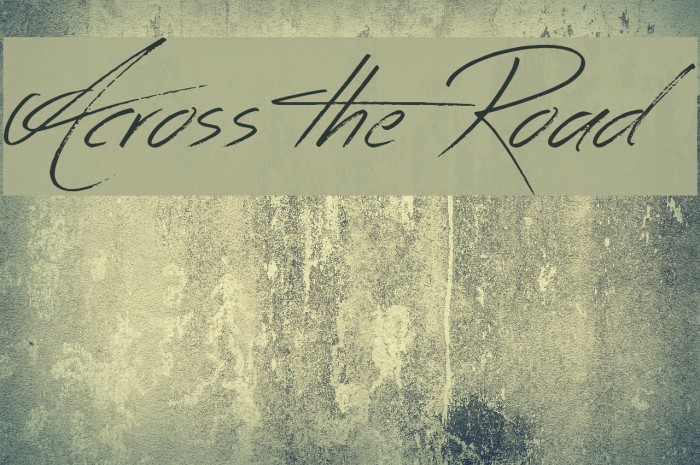 Across the Road Font examples