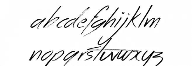 Across the Road Font LOWERCASE