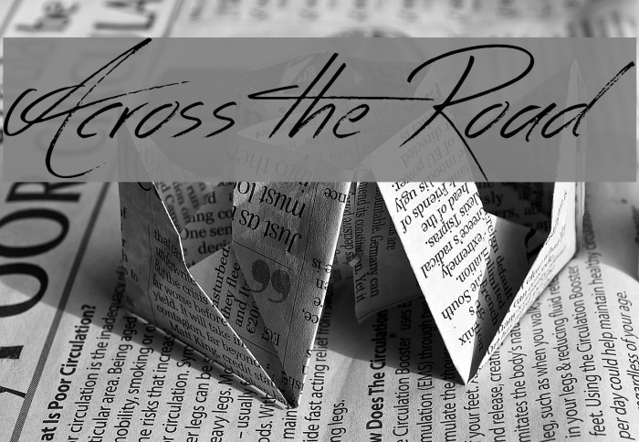 Across the Road Font examples