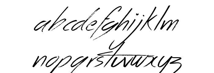 Across the Road Font LOWERCASE