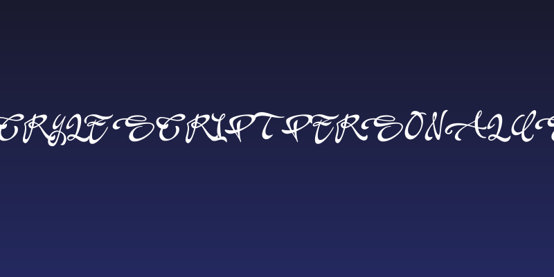 Acryle Script Personal Use Social Header