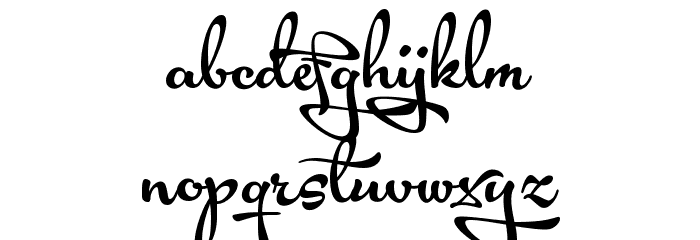 Acryle Script Personal Use Font LOWERCASE