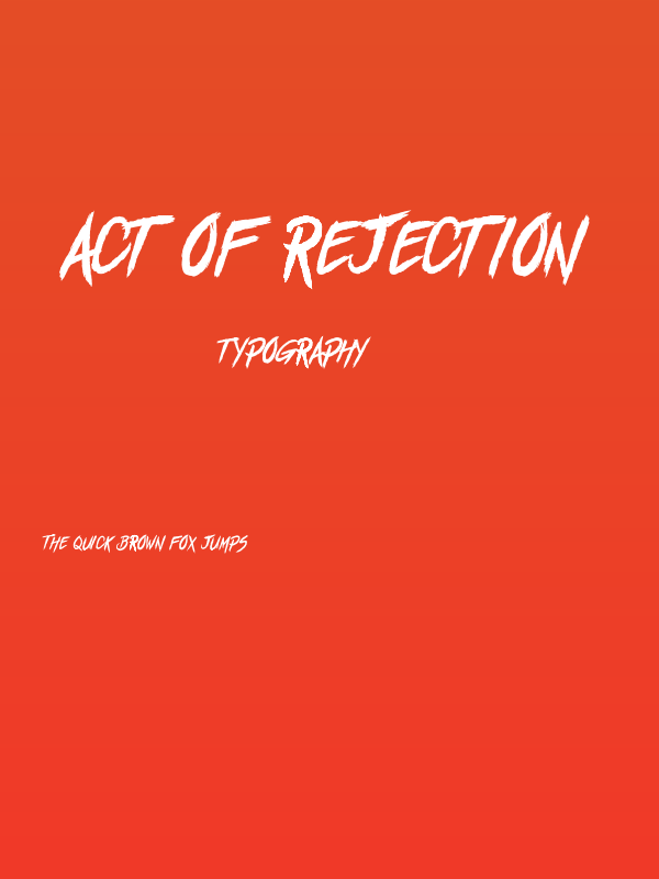 Act of Rejection Poster