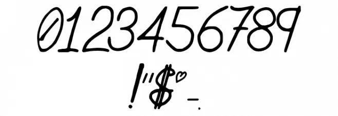 Acta:Amour Regular Font OTHER CHARS