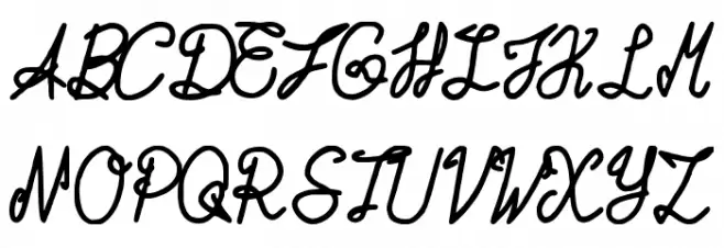 Acta:Amour Regular 字体 大写