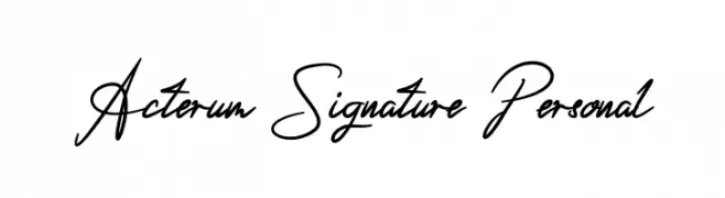 Acterum Signature Personal  Fuentes Gratis Descargar