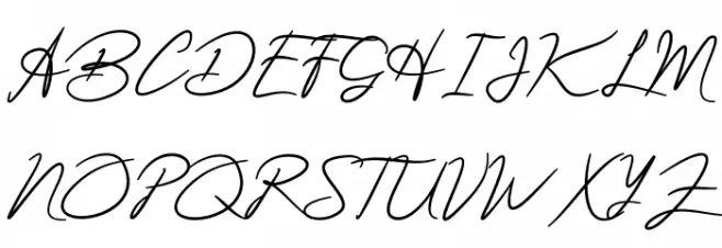Acterum Signature Personal Font Litere mari