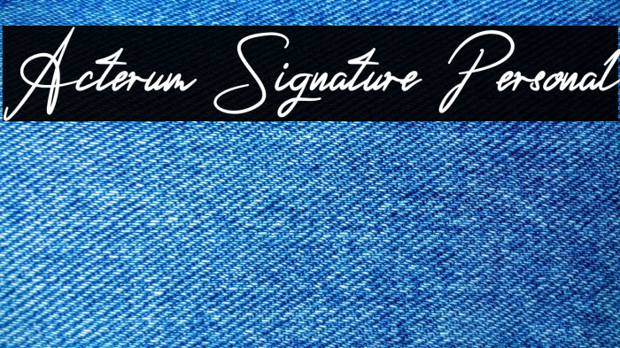 Acterum Signature Personal Example 3