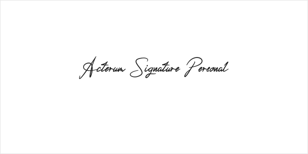 Acterum Signature Personal Logo