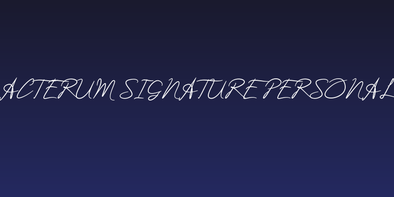 Acterum Signature Personal Social Header