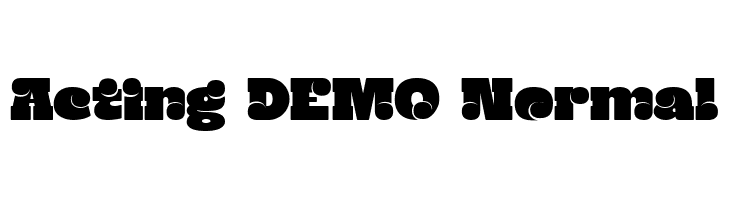 Acting DEMO Normal  Frei Schriftart Herunterladen