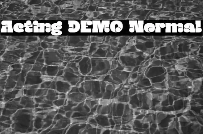Acting DEMO Normal フォント examples