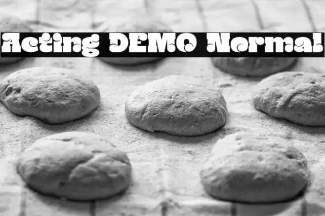 Acting DEMO Normal フォント examples
