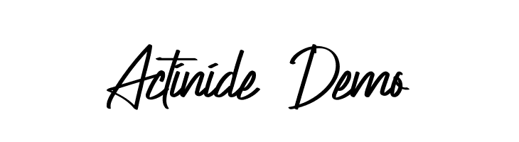 Actinide Demo  font caratteri gratis