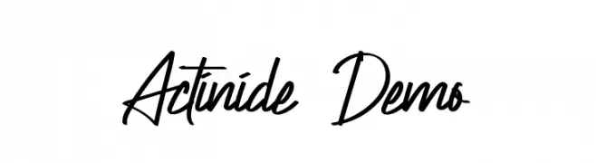Actinide Demo  免费字体下载