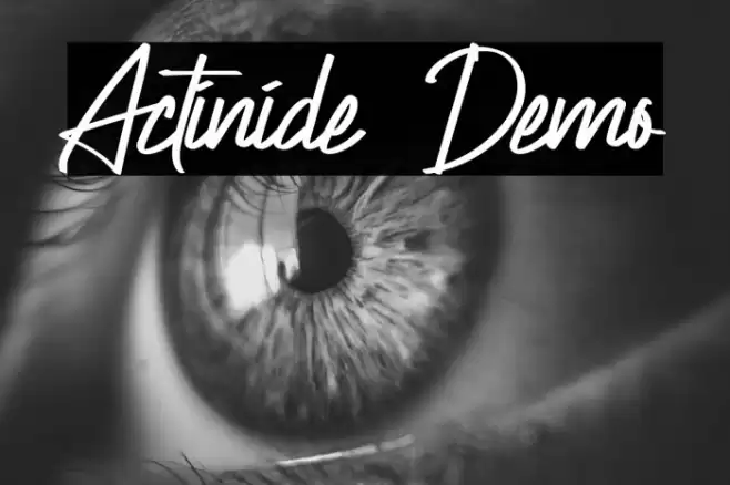 Actinide Demo خط examples