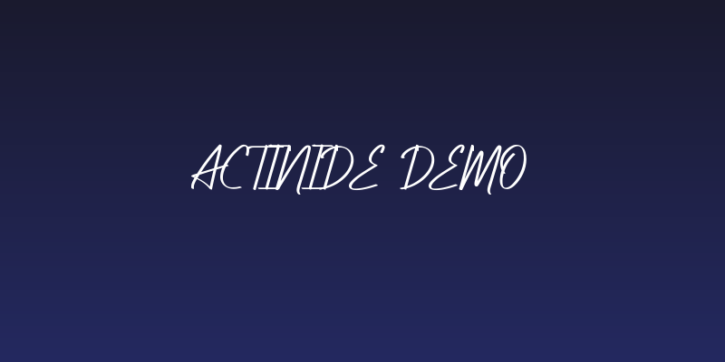 Actinide Demo Social Header