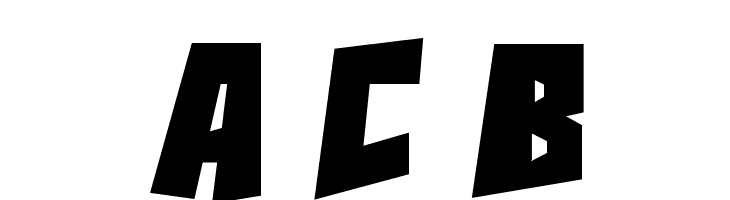 Action Comcs Black Font