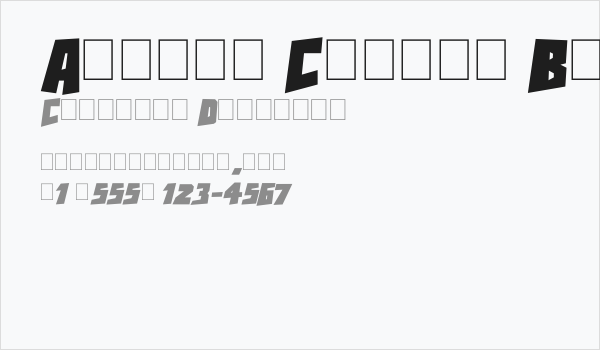 Action Comics Black Business Card