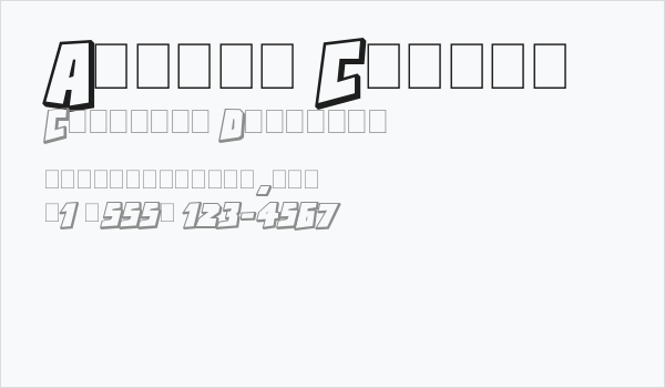 Action Comics Business Card