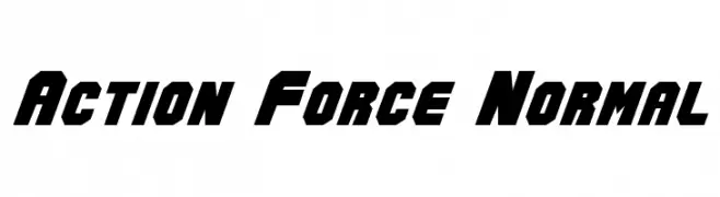 Action Force Normal  Fuentes Gratis Descargar