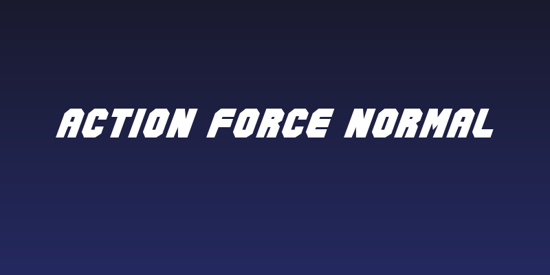 Action Force Normal Social Header