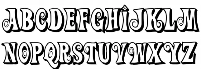 Action Is 3D JL Font LOWERCASE
