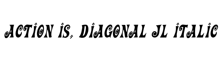 Action Is, Diagonal JL Italic Fonte