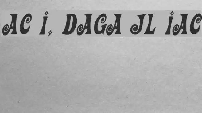 Action Is, Diagonal JL Italic Font examples