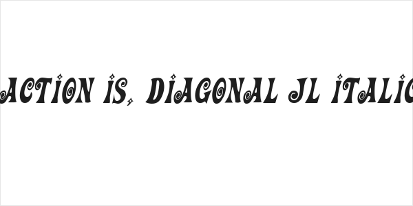 Action Is, Diagonal JL Italic Logo