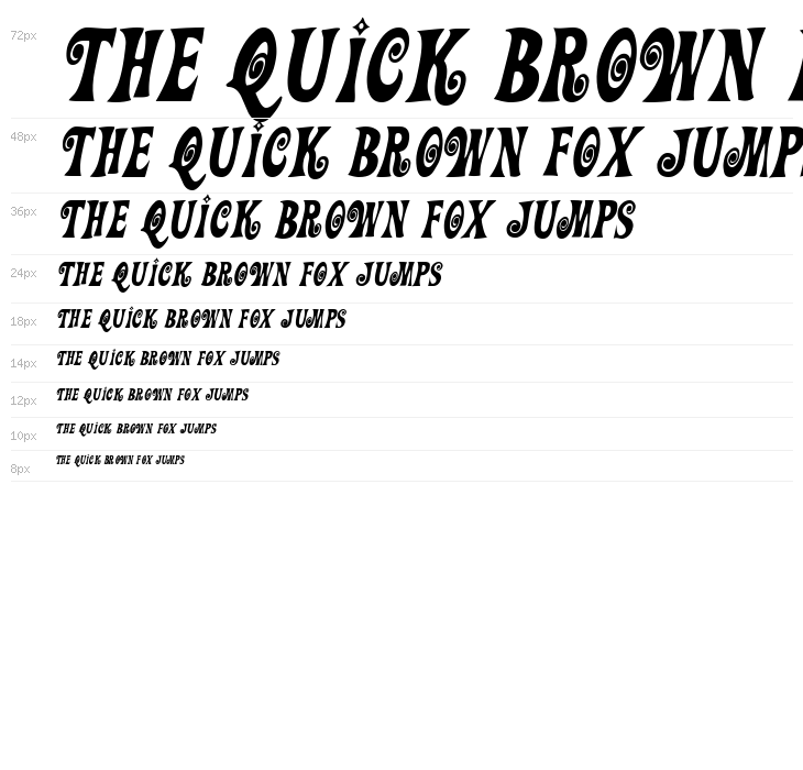 Action Is, Diagonal JL Italic Waterfall