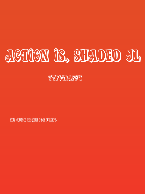 Action Is, Shaded JL Poster