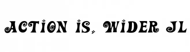 Action Is, Wider JL  Frei Schriftart Herunterladen