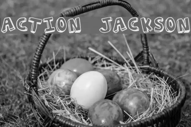 Action Jackson Шрифта examples