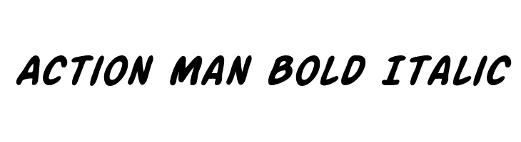 Action Man Bold Italic Font
