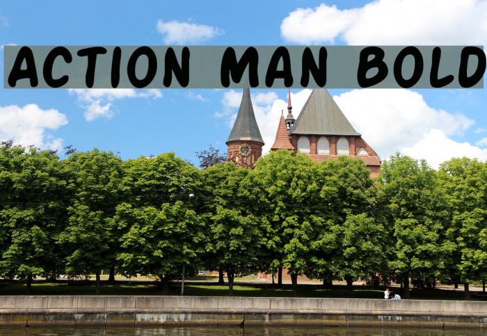 Action Man Bold Font examples