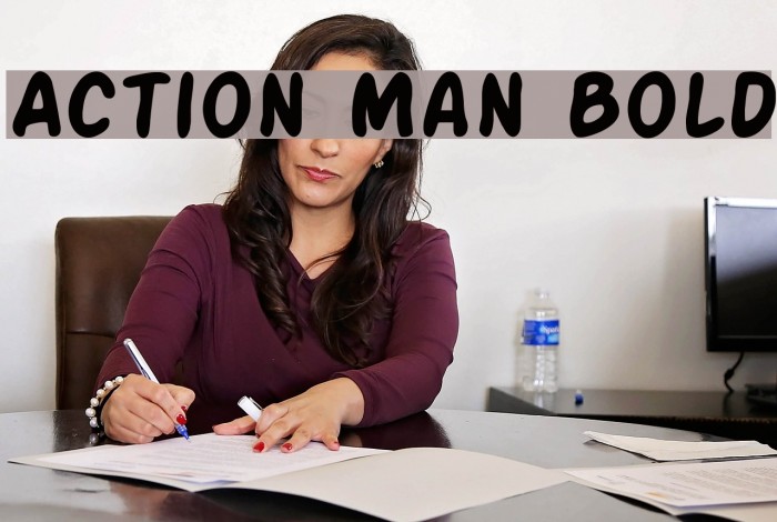 Action Man Bold Font examples
