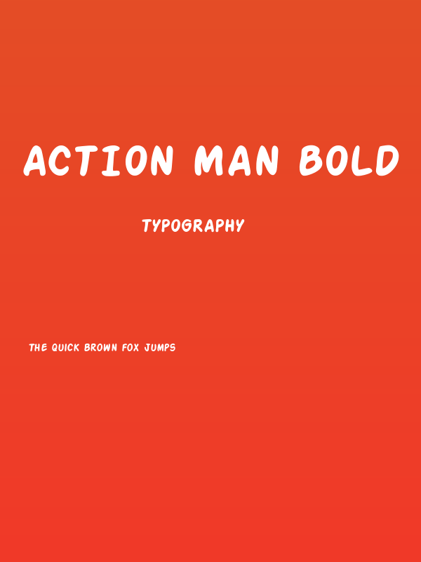 Action Man Bold Poster