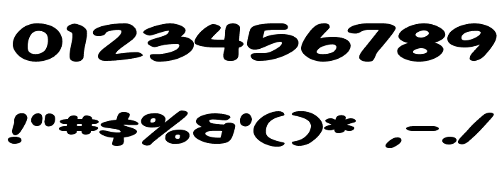 Action Man Extended Bold Font OTHER CHARS