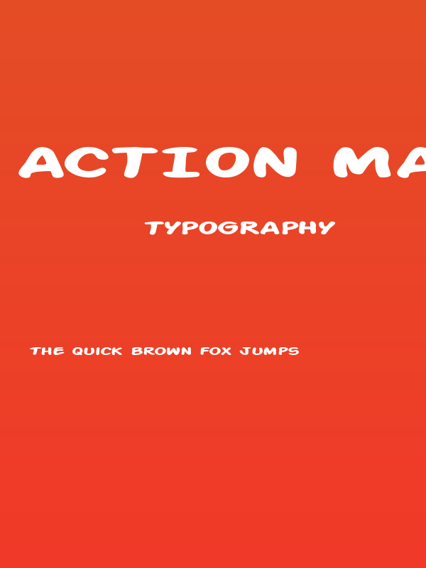 Action Man Extended Bold Poster