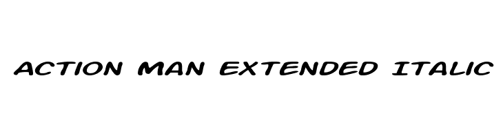 Action Man Extended Italic Font