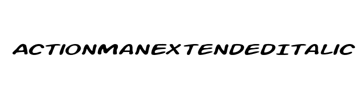 Action Man Extended Italic  フリーフォントのダウンロード