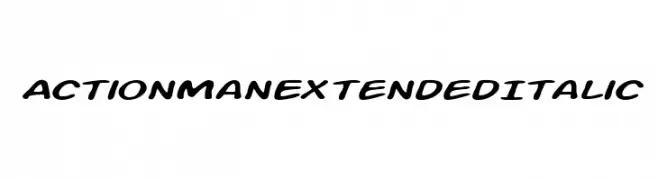 Action Man Extended Italic  Fuentes Gratis Descargar