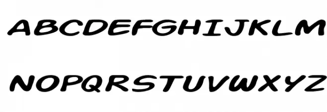 Action Man Extended Italic Шрифта ВЕРХНИЙ