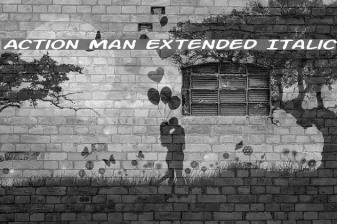 Action Man Extended Italic फ़ॉन्ट examples