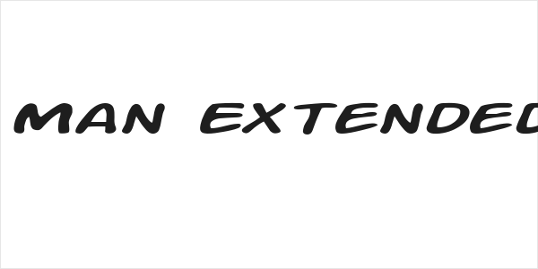Action Man Extended Italic Logo
