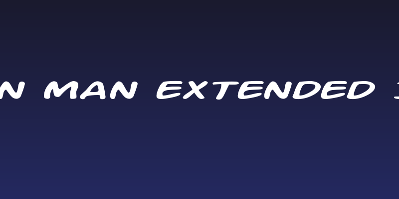 Action Man Extended Italic Social Header