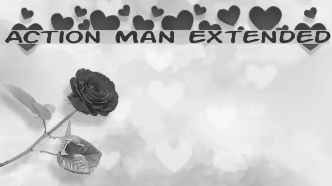 Action Man Extended Fonte examples