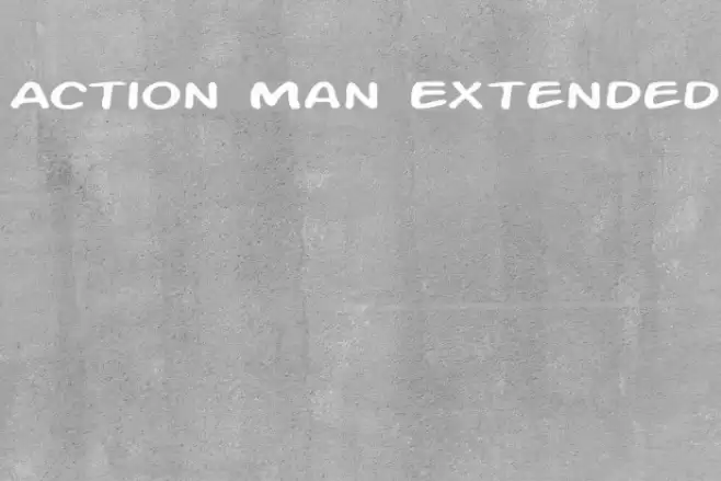 Action Man Extended Fonte examples