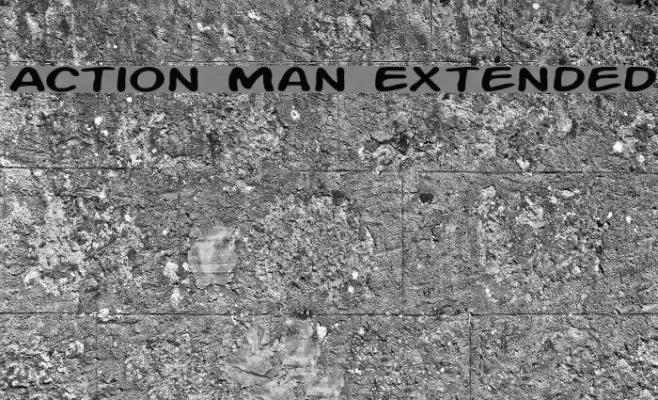 Action Man Extended Fonte examples